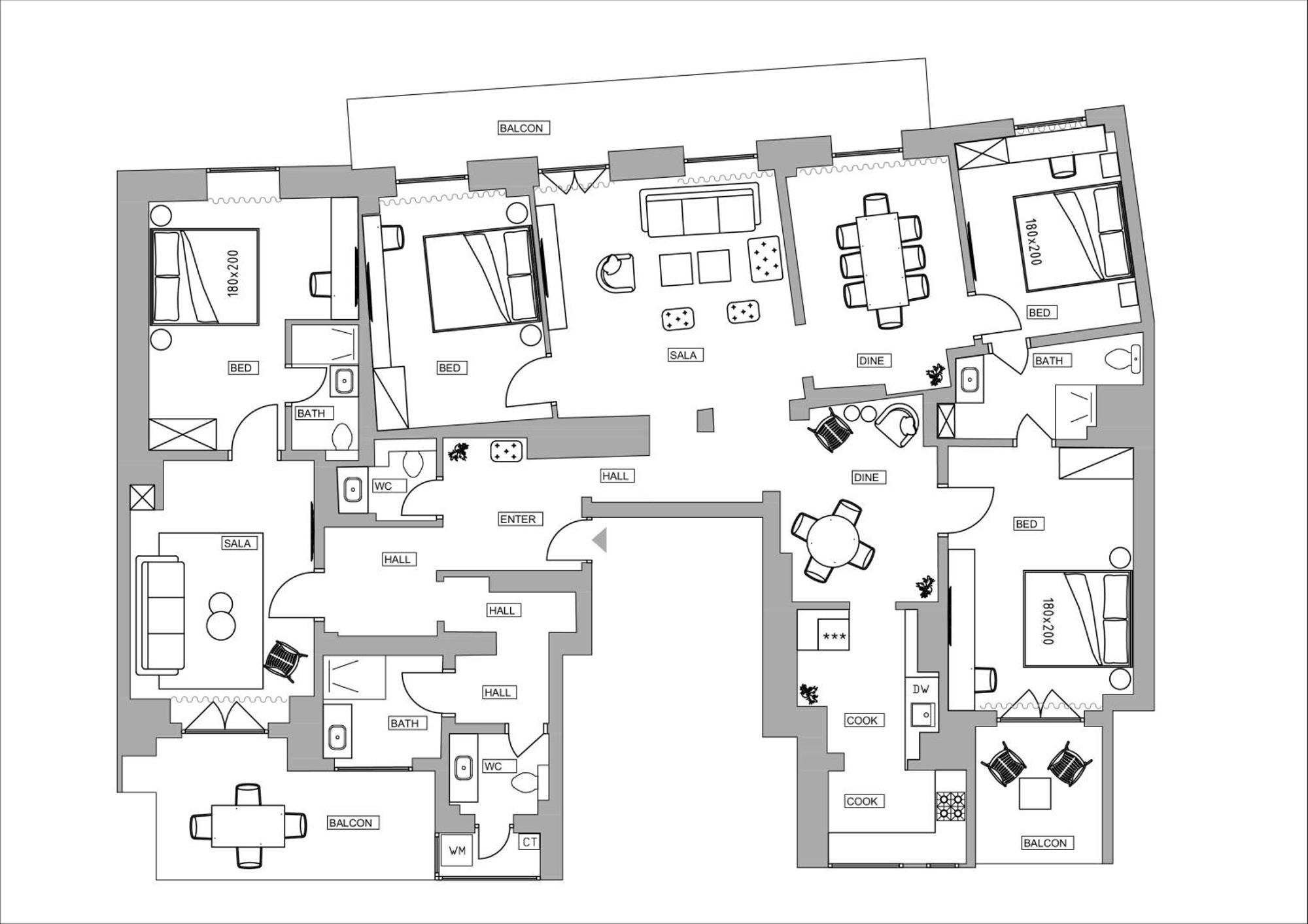 Loggia & Luxe 5Br Penthouse In Universitatii Area Бухарест Экстерьер фото